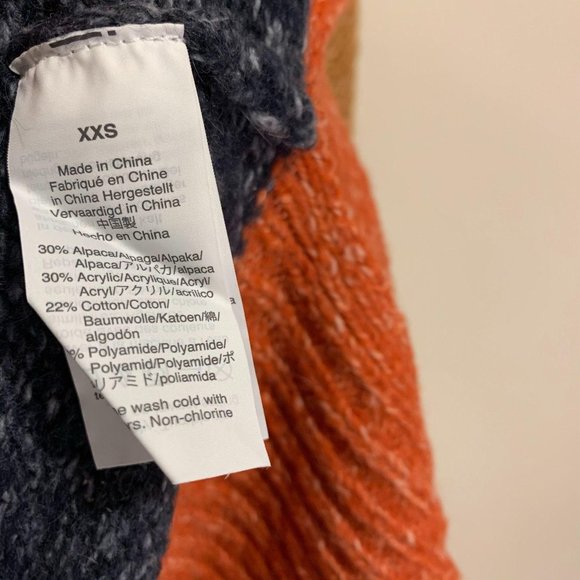 Madewell Alpaca Blend Striped Baxter Sweater Tunic - Picture 7 of 7